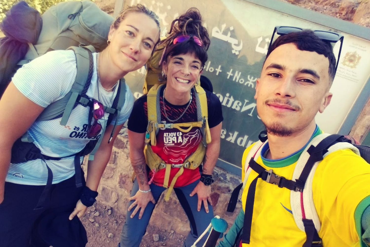 Imlil hiking guide with trekkers – custom High Atlas tour