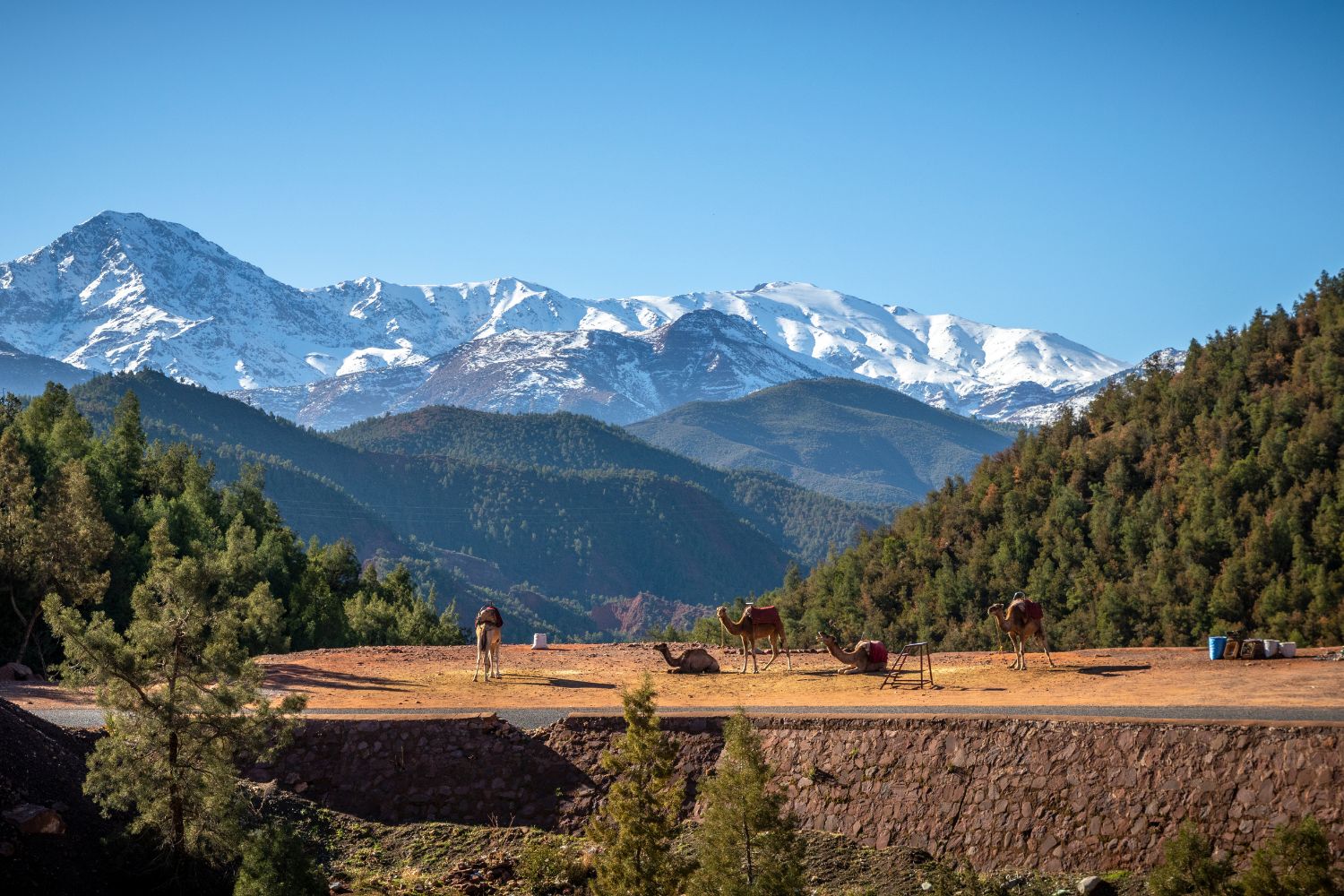 High Atlas full-day trek – ridge to Aguerssioual Pass with wide valley views
